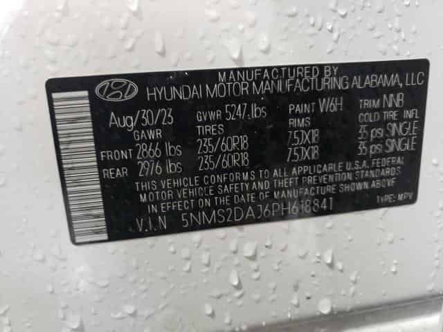 2023 Hyundai Santa Fe Sel Background