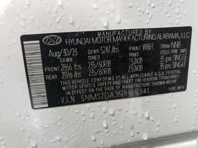 2023 Hyundai Santa Fe Sel Salvage Car