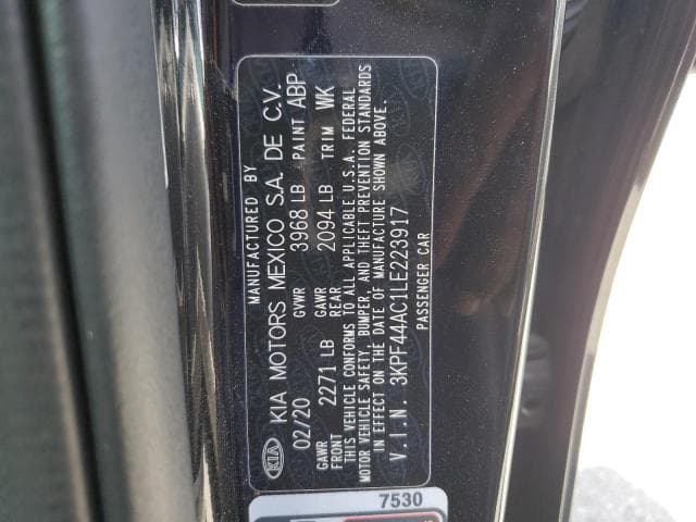 2020 KIA Forte Gt salvage