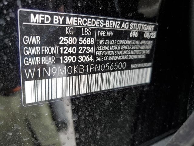 2023 Mercedes-Benz Eqb 300 4matic salvage