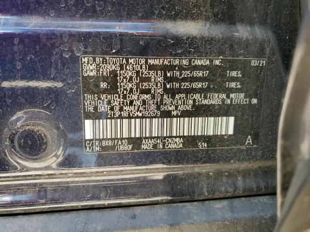 2021 Toyota Rav4 Xle Background