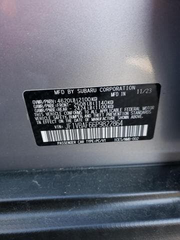 2023 Subaru Wrx Premium salvage