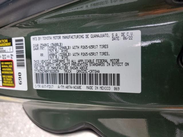 2022 Toyota Tacoma Access Cab Salvage Car