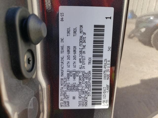 2023 Toyota Tundra Crewmax Limited Salvage Car
