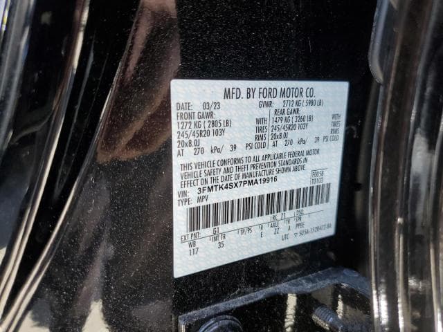 2023 Ford Mustang Mach-e Gt Salvage Car