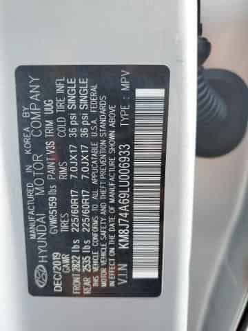 2020 Hyundai Nexo Blue Background