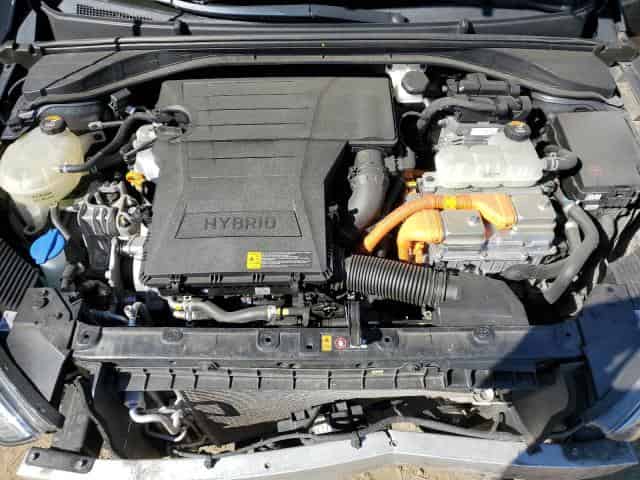 2020 Hyundai Ioniq Blue Background
