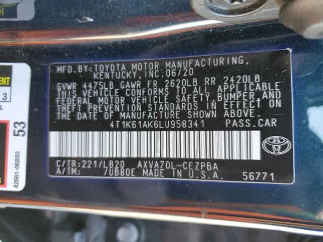 2020 Toyota Camry Xse Background