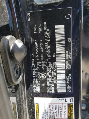 2020 Toyota 4runner Sr5 Salvage Car