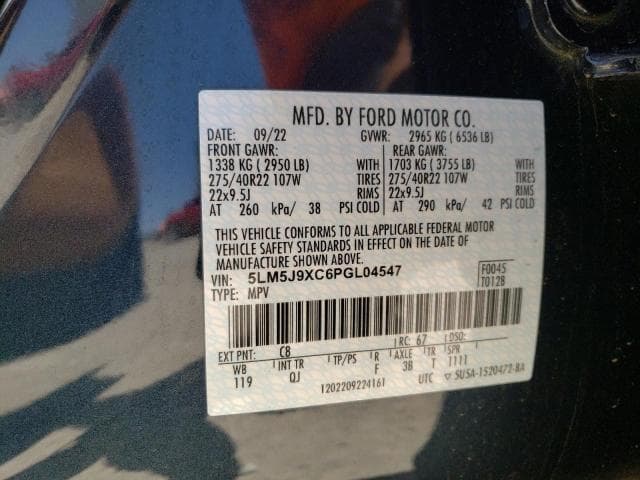 2023 Lincoln Aviator Black Label Salvage Car