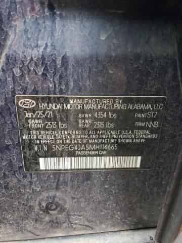 2021 Hyundai Sonata Se Background