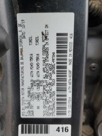2020 Toyota Tacoma Double Cab Salvage Car