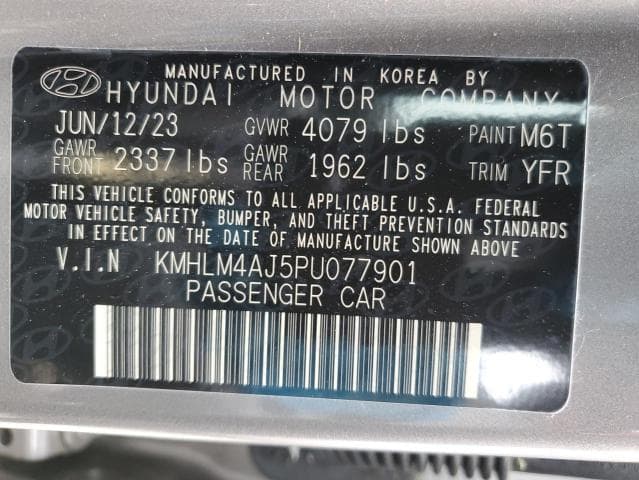 2023 Hyundai Elantra Blue Salvage Car