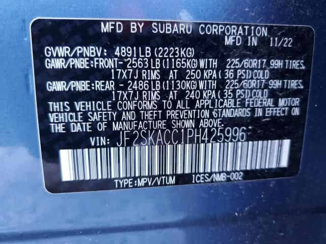 2023 Subaru forester Background